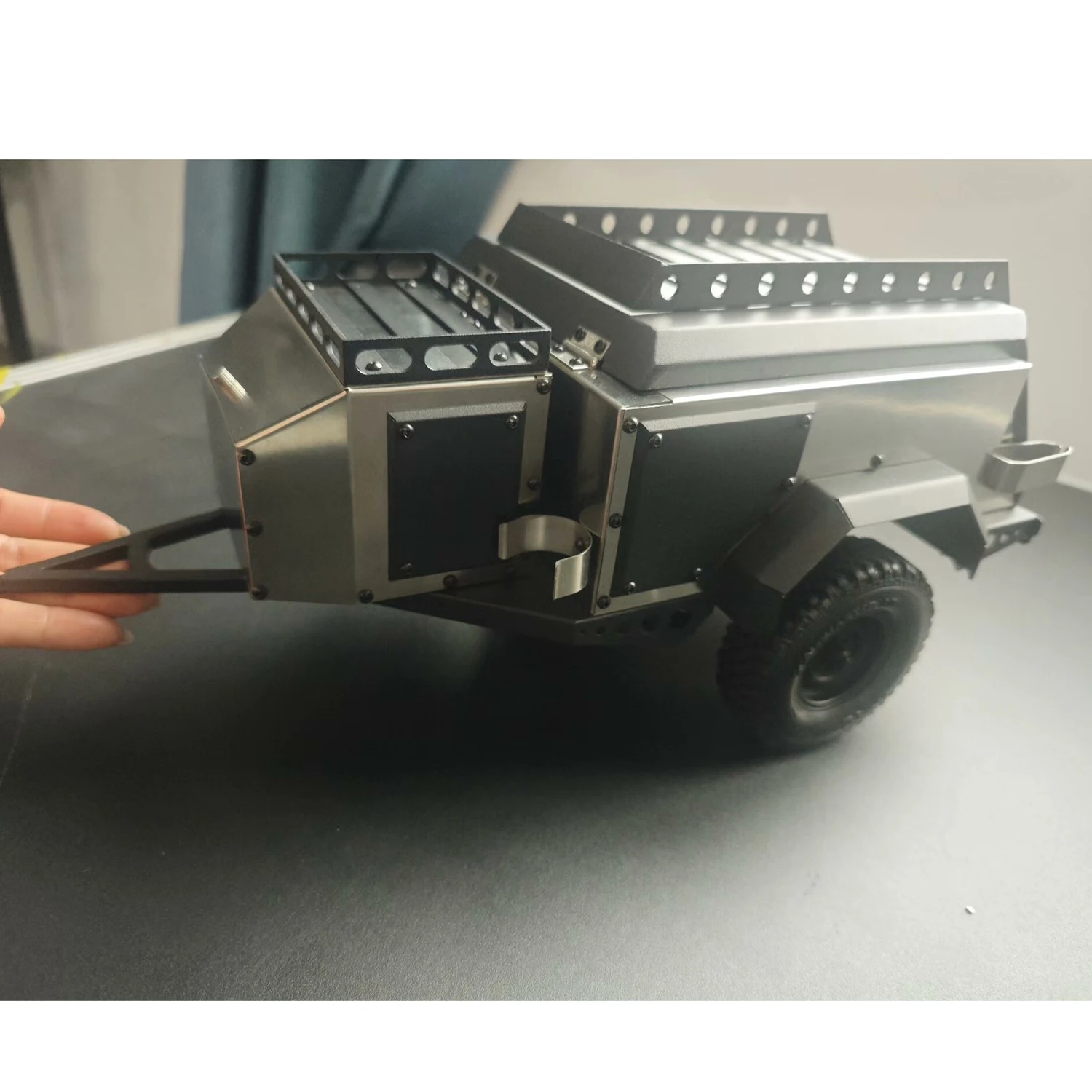 

1:10 Имитация кемпингового прицепа RV для 1/10 RC Гусеничного автомобиля Traxxas TRX4 Defender Bronco AXIAL SCX10 90046 RC4WD D90 Запчасти Wraith