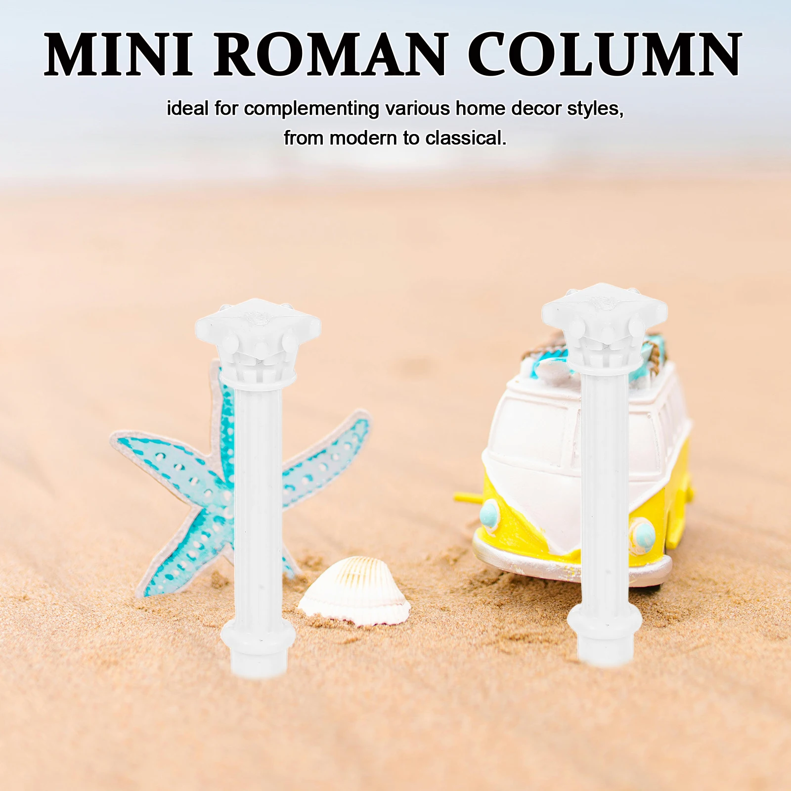 

Elegant Mini Roman Pillar Architectural Sculpture Decorative Column For Dollhouse Diy Micro Landscape Home Decor Photo Props