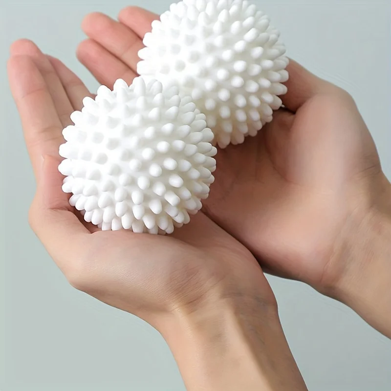 6 reusable laundry balls - effective anti wrap laundry, drying, fabric softening, stain removal, and care - for cleaning