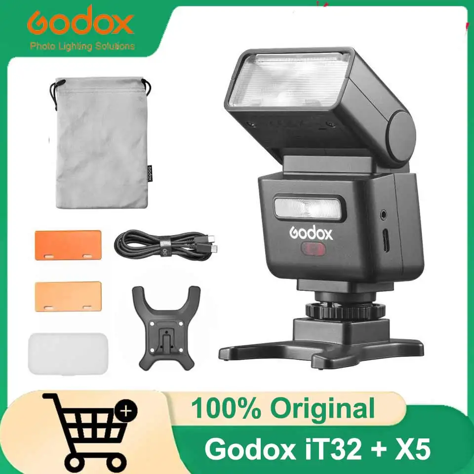 (Do Brasil) Godox iT32 X5 C/S/N Flash de Câmera Sem Fio TTL iFlash Pocket Flash para Sony Canon Nikon Fuji Olympus