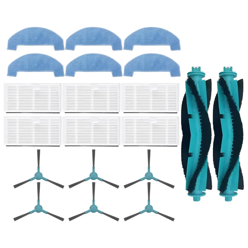 A76G-20PCS อะไหล่สําหรับ Cecotec Conga 7690 Immortal Max เครื่องดูดฝุ่น-แปรงหลัก,แปรงด้านข้าง,แผ่นกรอง HEPA,ผ้าซับ