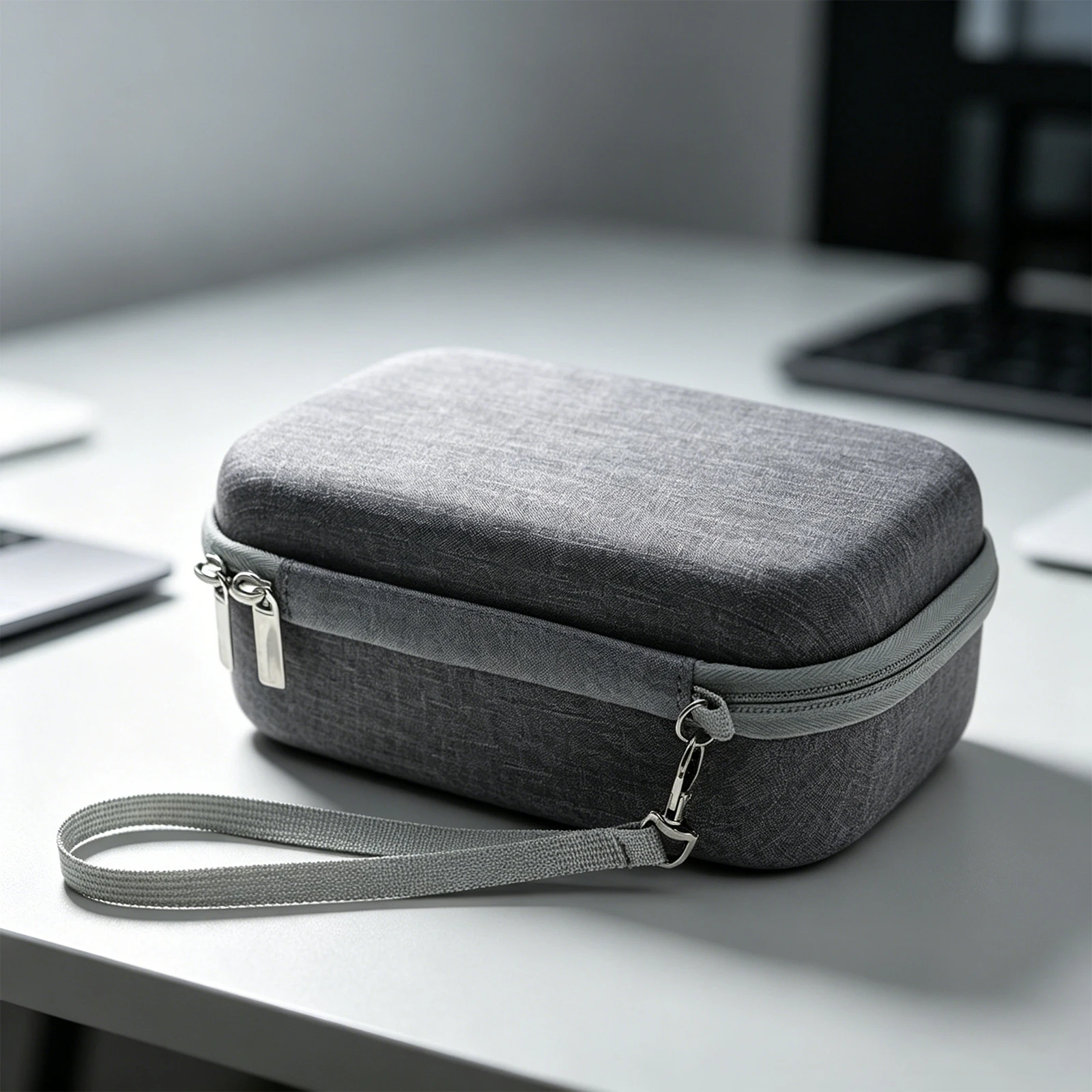 Hard Protective Storage Case for NIIMBOT/Jingchen M2 Thermal Transfer Printer with Wrist Strap & Zipper Scratch-Resistant