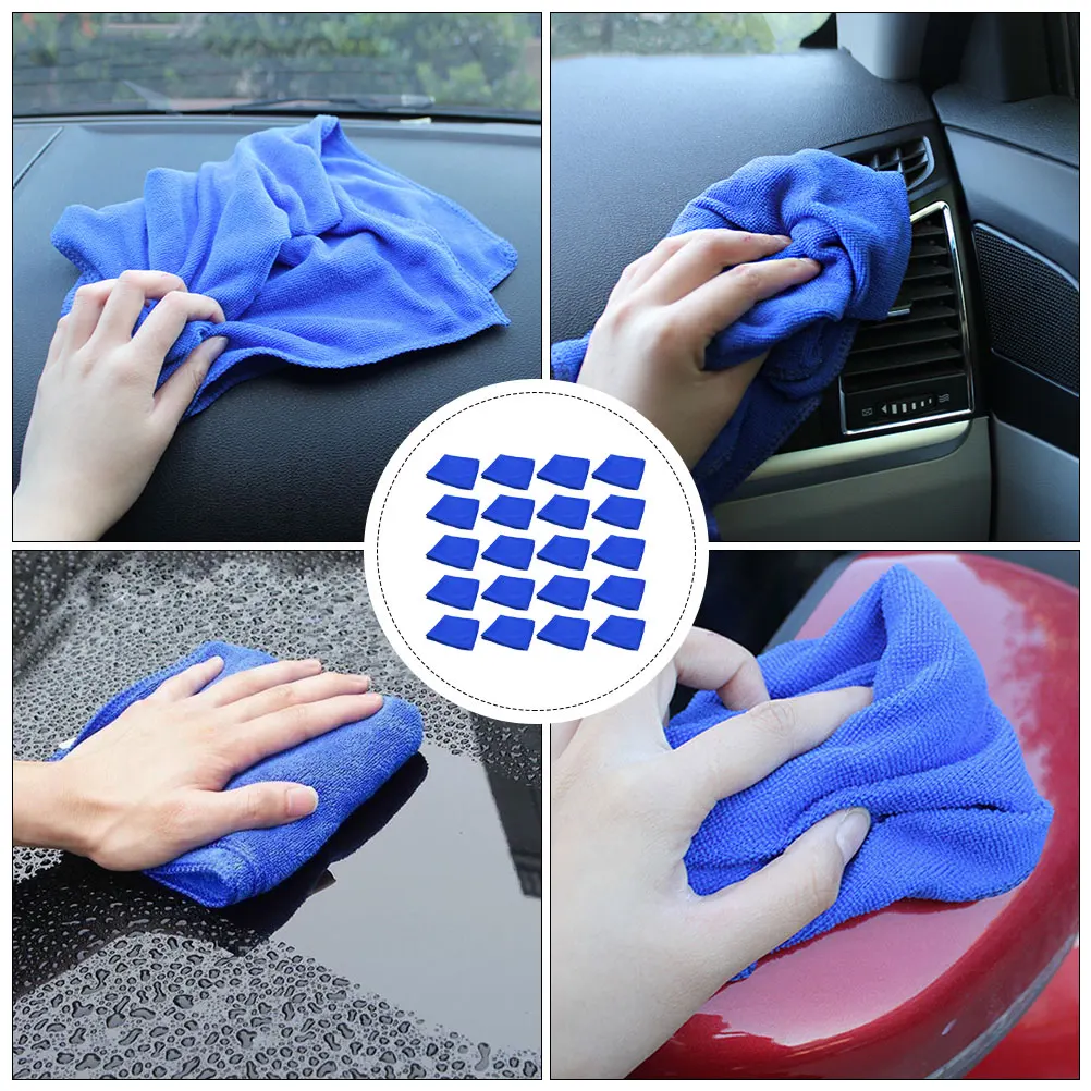 

50 Pcs Car Wash Towel Microfiber Ultra Absorbent Scratch Free Soft Drying Cleaning Cloth Polyester Fitness Dryer