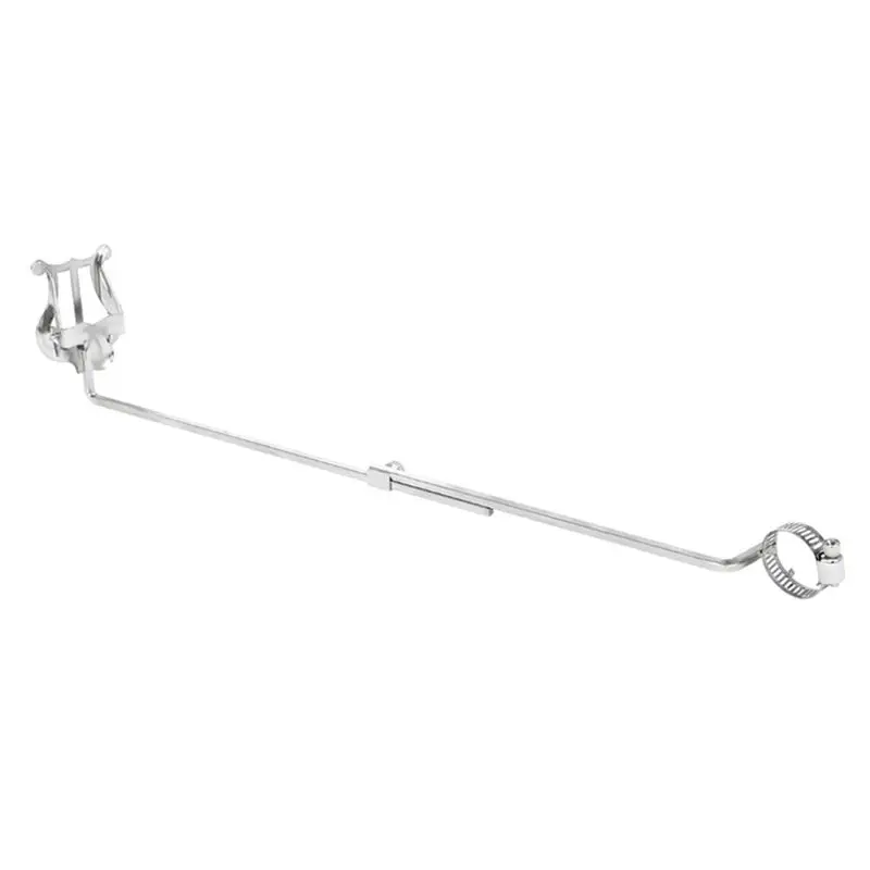 A12E-Portable Flute Music Stand Marching Band Sheet Music Clip Clamp Woodwind Instrument Accessories