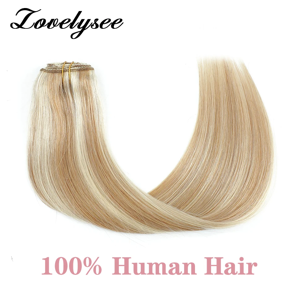 60 กรัมน้ําหนักเบาตรงคลิปต่อผมมนุษย์เต็มหัว 3 ชิ้นสี Ombre บราซิลเครื่อง Remy Hairpiece สําหรับผู้หญิง