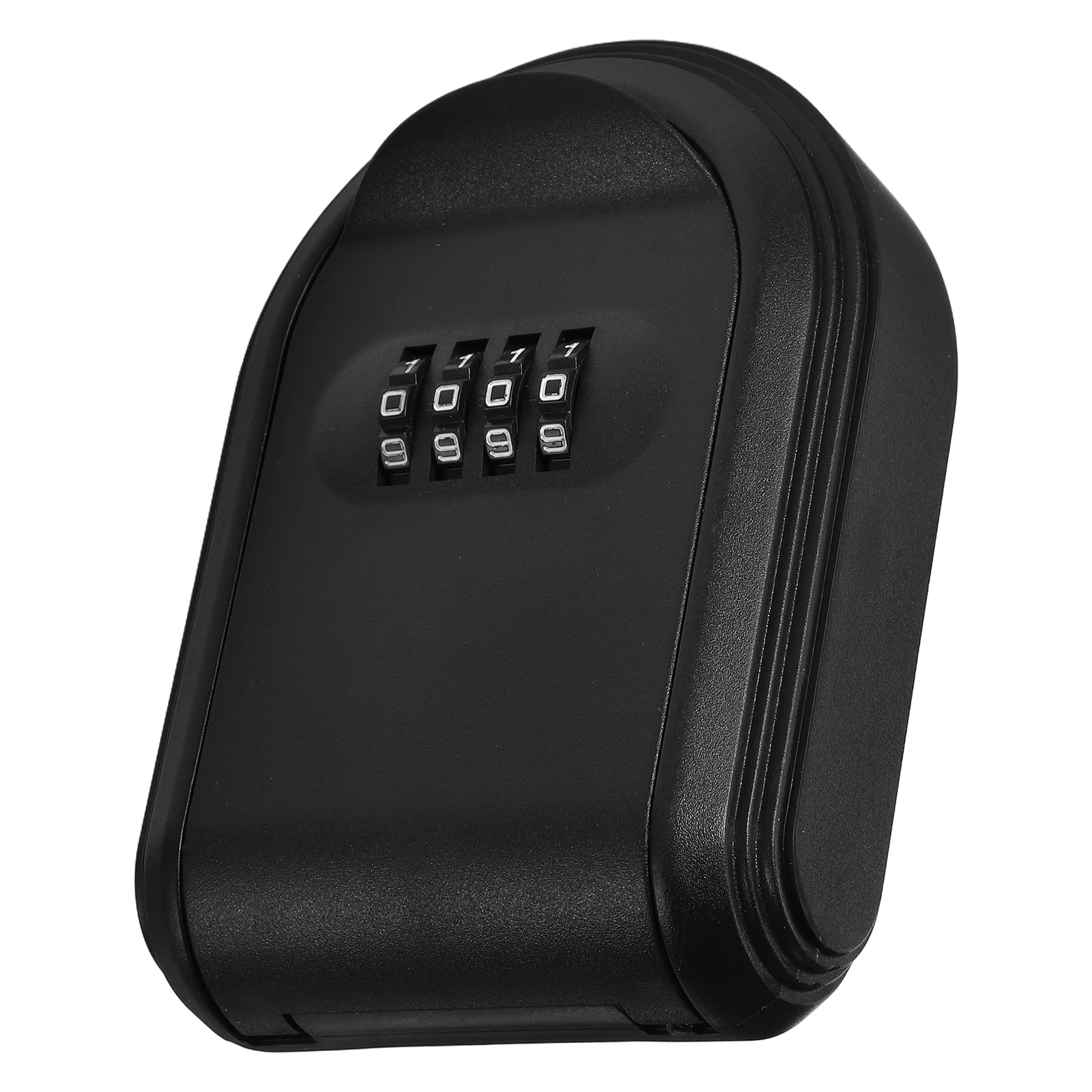 Black Key Box with Combination Lock for Wall Mount Secure Storage ABS Material Outdoor Use Key Management Safe