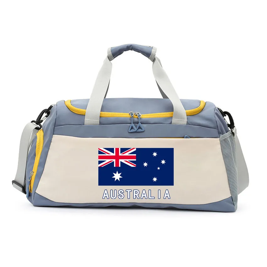 

Shoulder Bag Large Capacity Travel Luggage Bag Basketball Handbag Fitness Yoga Couple Bag Australia Flag Printed Football Bag