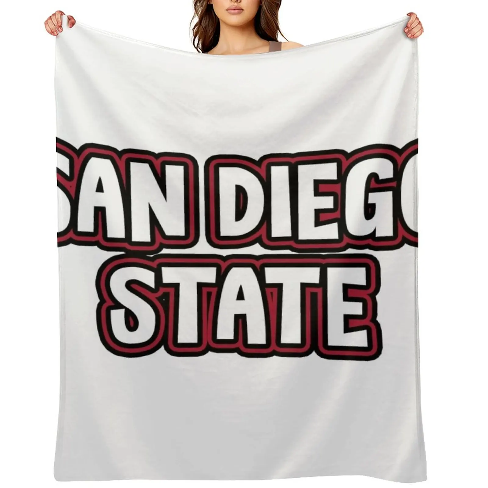 

San Diego State Throw Blanket Soft Big decorative cosplay anime warm for winter Blankets