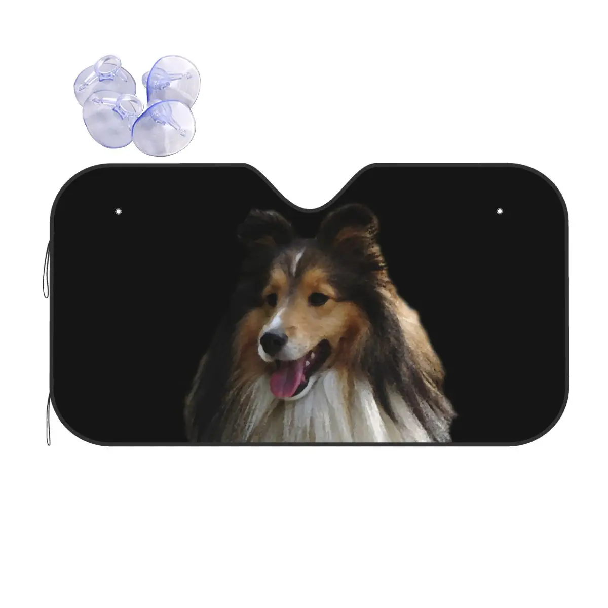 

Солнцезащитный козырек Sheltie Dog, лобовое стекло автомобиля, переднее лобовое стекло, солнцезащитный козырек, аксессуары, чехлы
