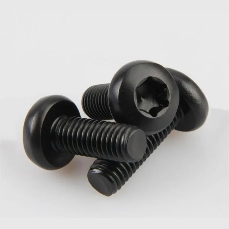 5-50pcs M2 M2.5 M3 M4 M5 M6 Black 304 Stainless Steel GB2672 Six-Lobe Torx Pan Head Screw Six Lobe Round Button Head Bolt