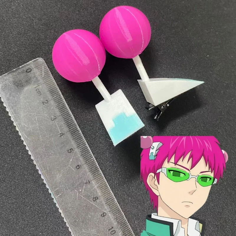 

Аниме The Disastrous Life of PSI Saiki K. Saiki Kusuo, реквизит для косплея, розовый головной убор, термостойкие аксессуары, Cos Convention