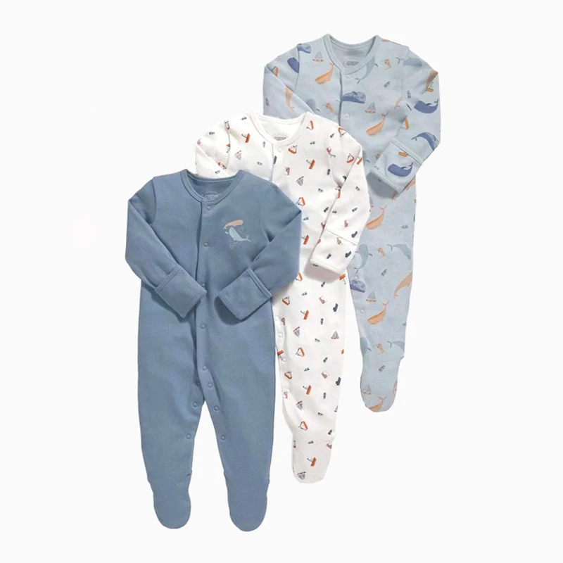 IYEAL Infant Spring Fall 100% Cotton Baby Boy Girl Clothes Pajamas Newborn Rompers Bebe Clothing Home Wear Toddler Jumpsuits