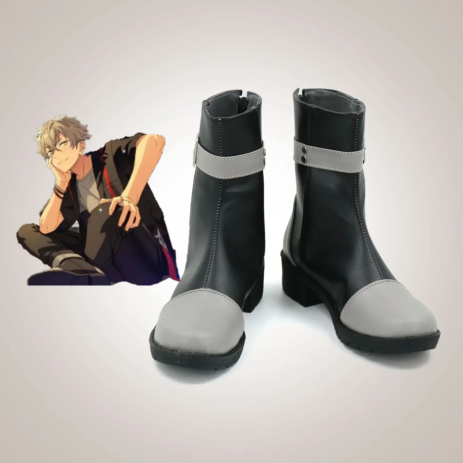 Ogami Koga Cosplay Schuhe Spiel Ensemble Stars Cosplay Stiefel Pu Lederschuhe Halloween Karneval Requisiten nach Maß