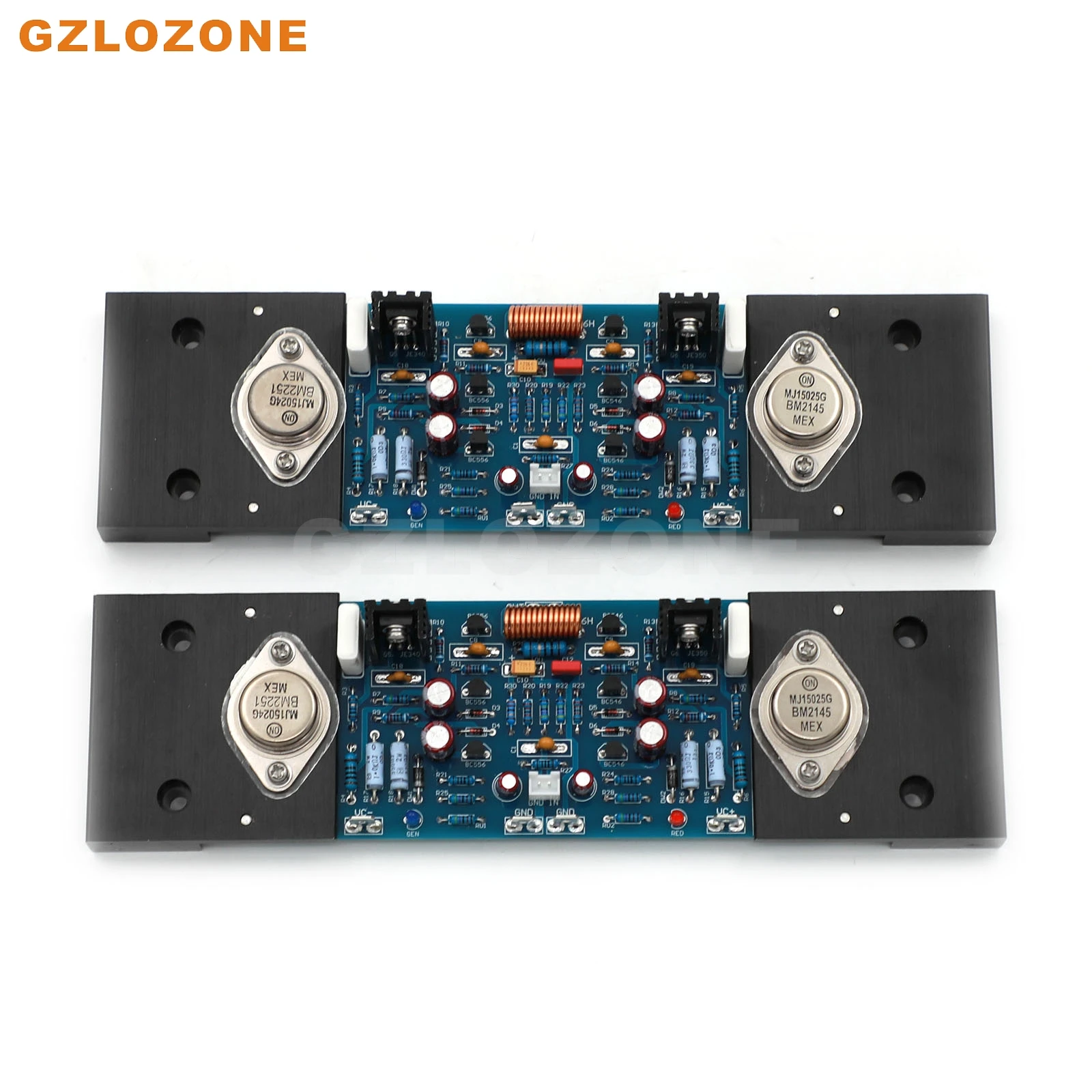 

One Pair Assembeld 20W Pure Class A Amp Musical Fidelity A1 Circuit Power Amplifier Board With MJ15024/15025