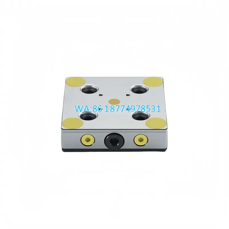 Wmwmnu for Zero Point Quick Locking System 104x104x27mm Resetting Precision 0.005mm Use With Diameter 16 Drawbar for CNC