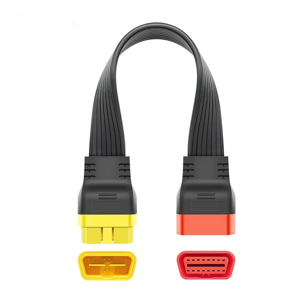 Flat 16Pin OBD2 36cm Extension Cable Diagnostic Tools Automotive Car