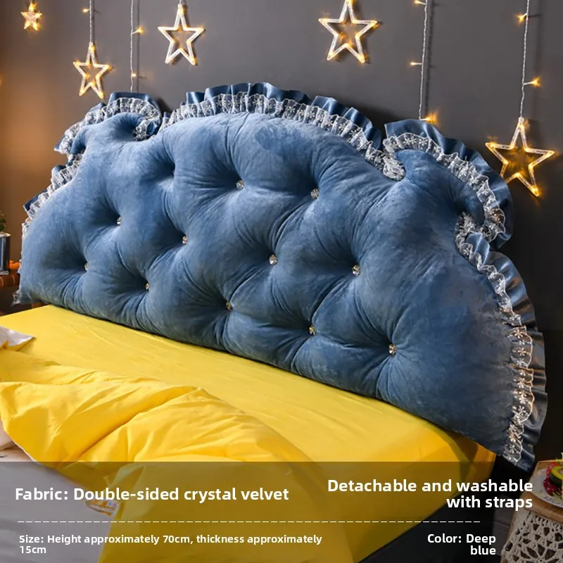 

Европейская подушка для кровати, большая барная подушка для спальни, съемная полукруглая 2-метровая подушка двойного размера, интернет-C...