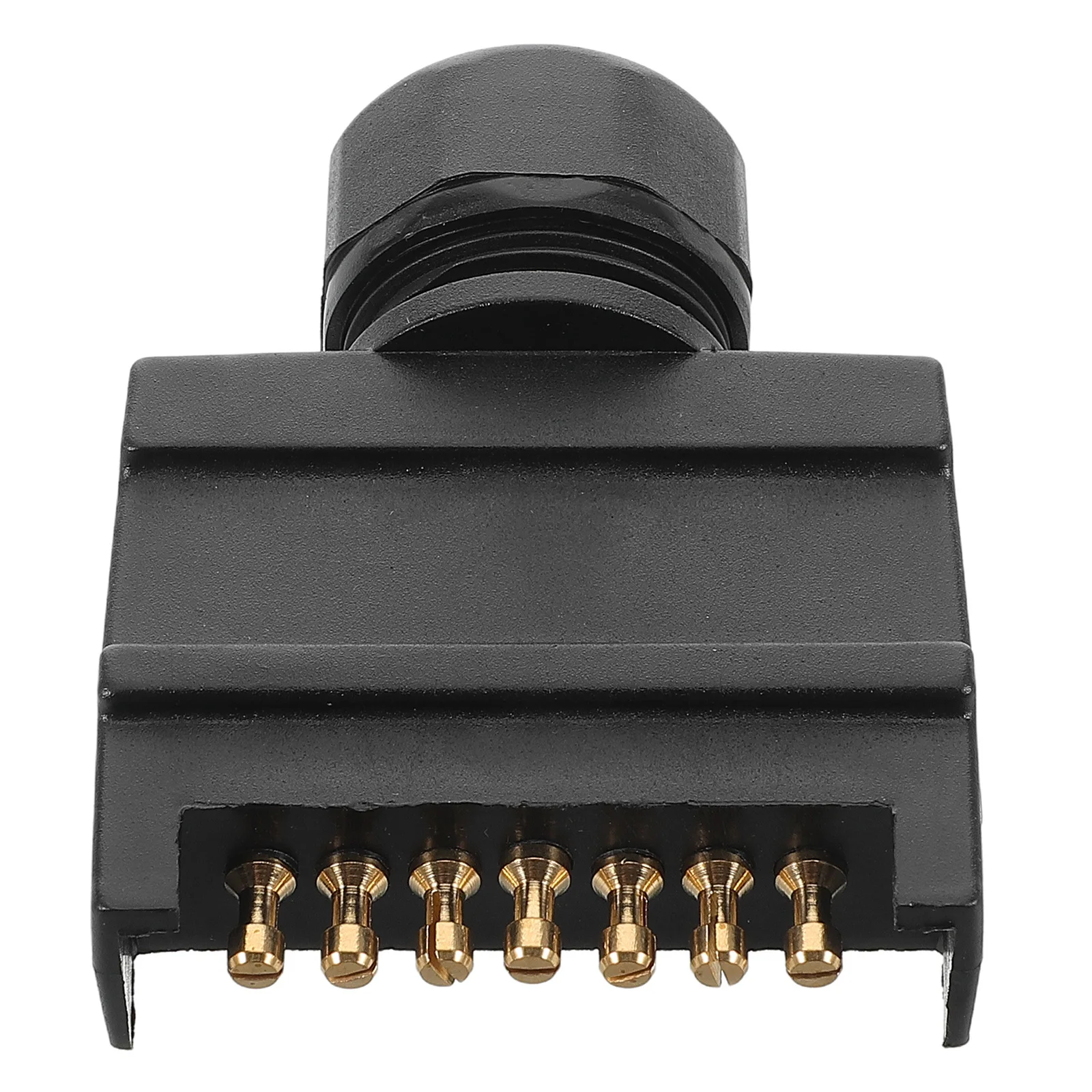 

Australian Standard 7 Pin Flat Trailer Plug Socket Connector Nylon Copper Durable for Caravan Rv Boat Truck Electrical Wiring