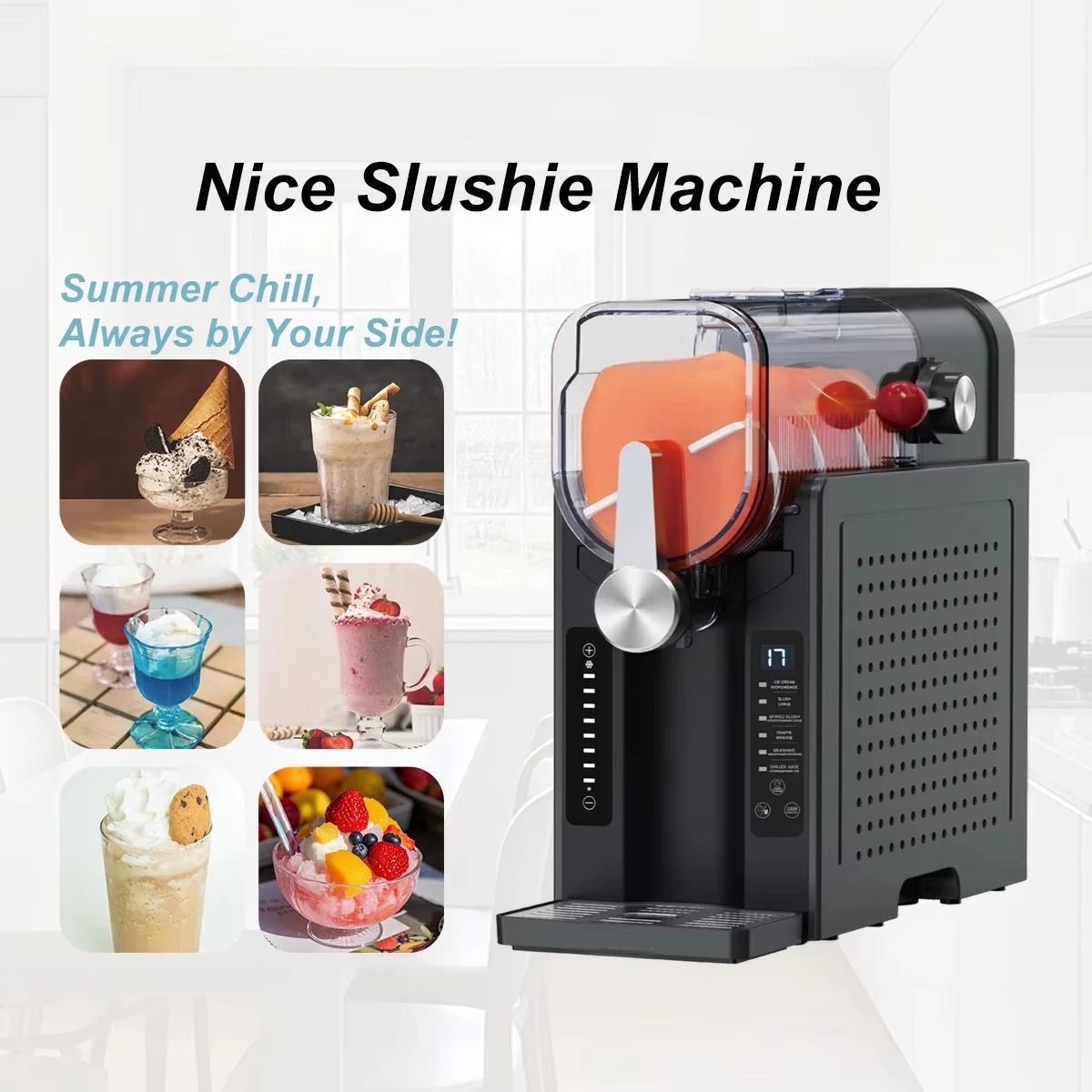 Home Ice Maker Automatic Beverage Slushy Machine Snow Melting Machine