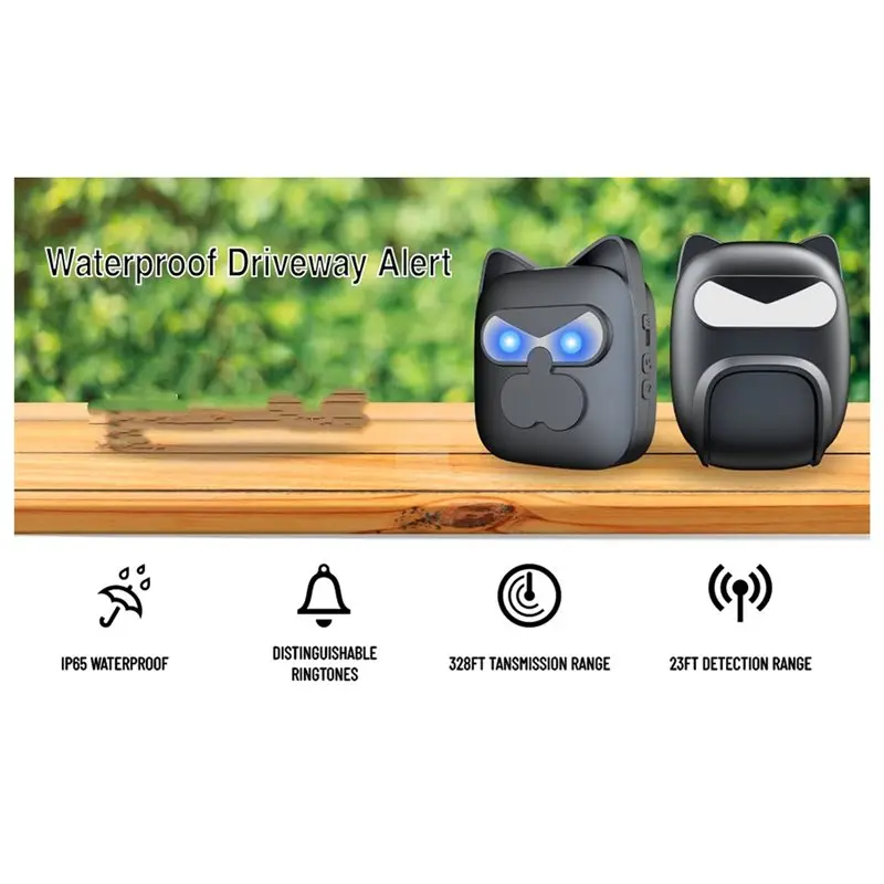 【Big Deal】Doorbell With Motion Sensor Outdoor Alert System Alert System With Bell Waterproof Smart Security Chime Home US US Plu