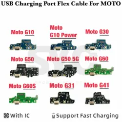 New Good quality USB Charge Port Dock Connector Charging Board Flex Cable For Motorola Moto G10 G20 G30 G50 G60 G31 G41 With IC