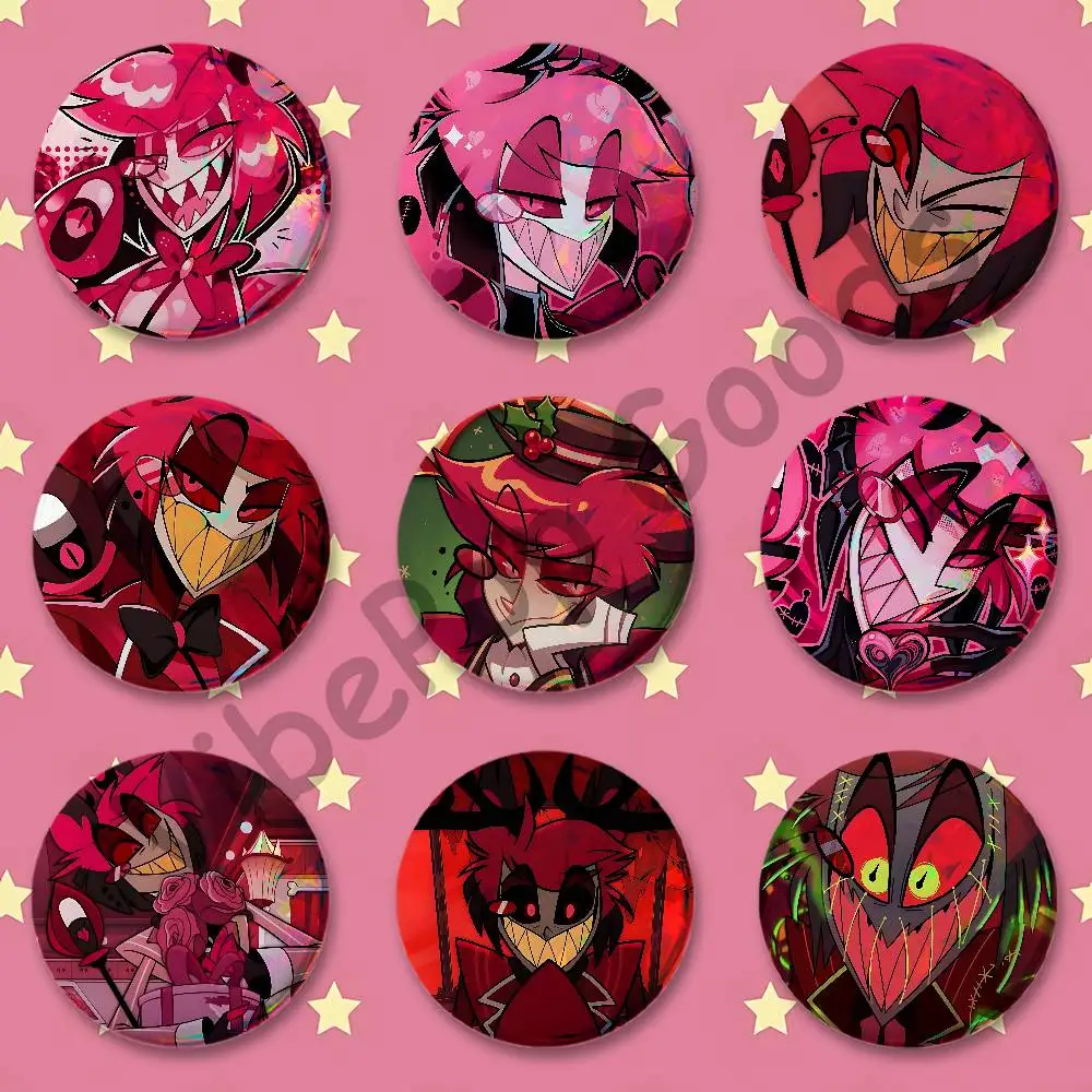A-AlastorS Badges Round Itabag Decoration IP Peripheral Products 58mm 44mm 32mm 75mm 25mm Mini