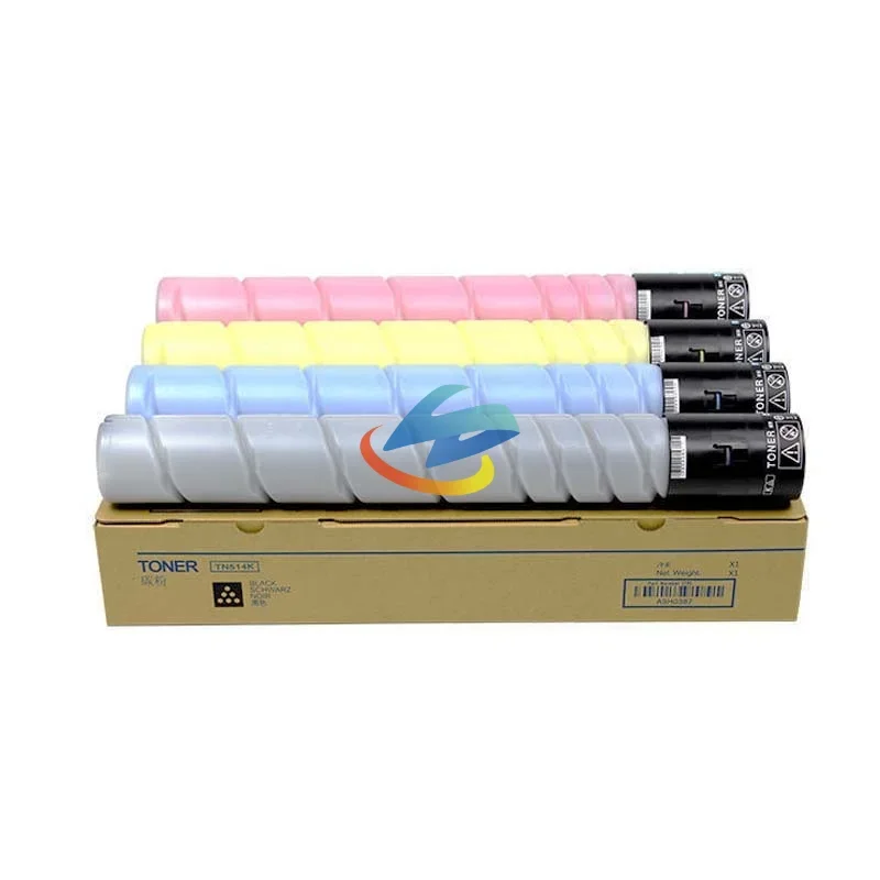 4PCS TN514 Toner Cartridge for Konica Minolta Bizhub C458 C558 C658 Compatible TN-514 High Quality Toner Powder BK500g CMY400g