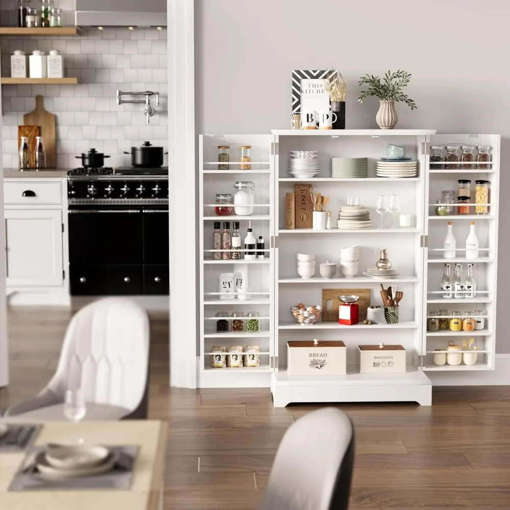 

Kitchen Cabinet, Freestanding Buffet Cupboards with Doors and Adjustable Shelves Pantry, Easy Assembly, Cabinets Kitchen