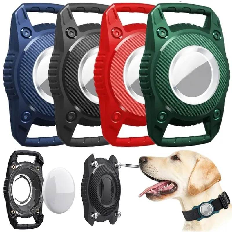 For Airtag Dog Collar Holder Waterproof Case Cover Locator Tracker Protective Sleeve for Apple Air Tags GPS Device Loop Holder