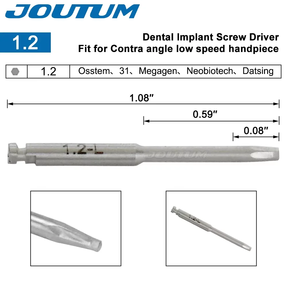 1PC Dental Implant SD-TORQUE Universal Hex Driver Abutment 16Pcs Screws Latch Head Handpiece Dental Implant Repair Tool