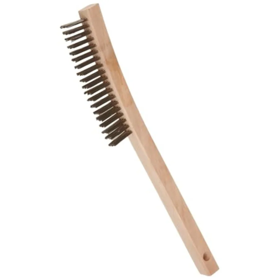 

Щетка для зачистки проводов 44054. Изогнутая ручка из нержавеющей стали 0.12 мм, 3 x 19 рядов, упаковка 12 шт.