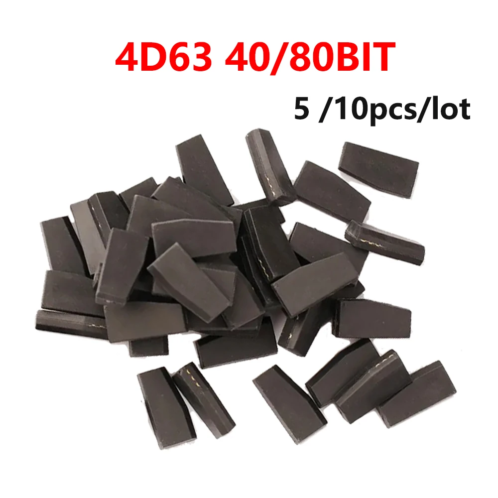 

5 10pcs 4D63 Chip 40/80bit ID63 ID83 TP33 Blank Ceramic Transponder Chip for Ford For Mazda FOR Lincoln Car Key