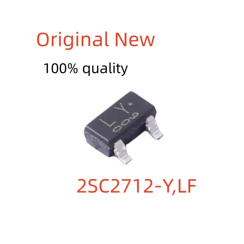 100% NEW 2SC2712-Y,LF SOT-346 NPN BJT Transistor 50V 150mA 80MHz High hFE AEC-Q101 Automotive Grade SMD Switch Triode