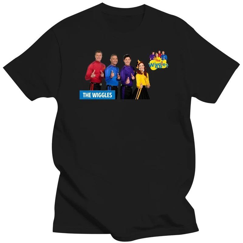 

Австралийская винтажная модная футболка The Wiggles Band, футболки с коротким рукавом и воротником