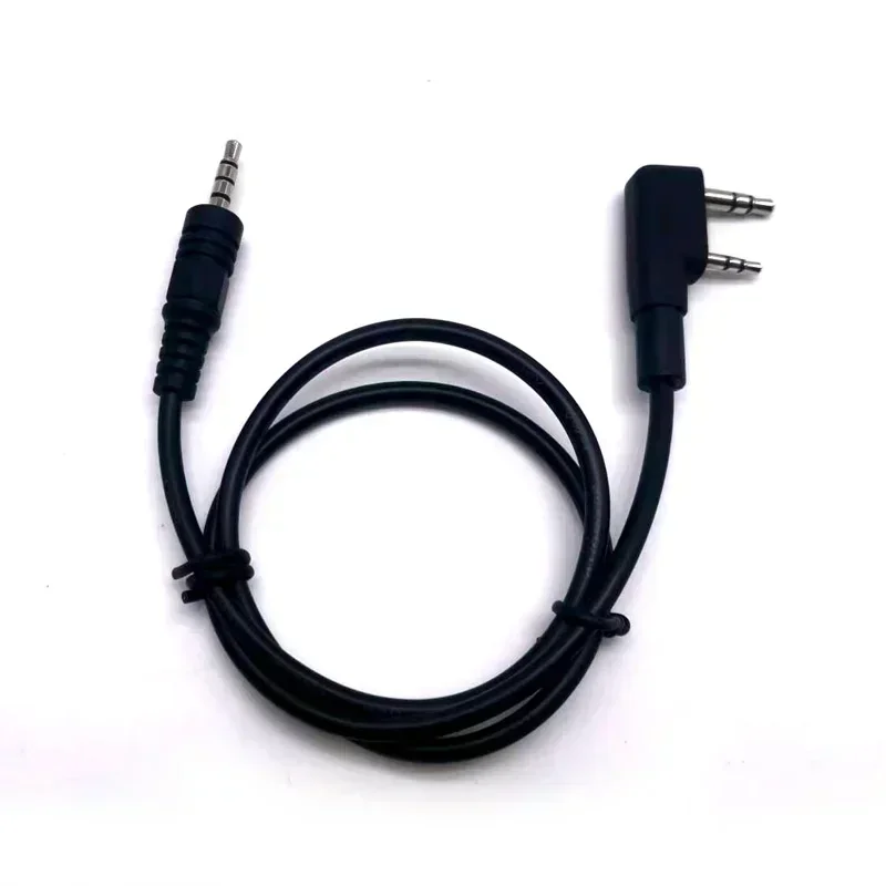 10PCS 3.5mm Male to 2 Pin K Head Audio Phone Earphone Headset Transfer Cable for Baofeng UV-5R BF-888S Kenwood Wouxun TYT Radio