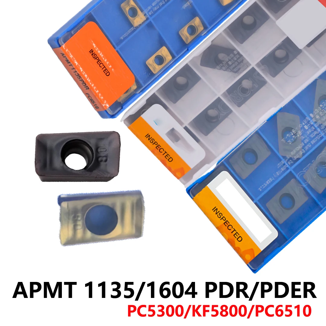 

Оригинальные твердосплавные вставки для держателя инструментов APMT1135PDER APMT1604PDER APMT1135PDR APMT1604PDR PC5300 KF5800 PC6510 APMT APMT1604