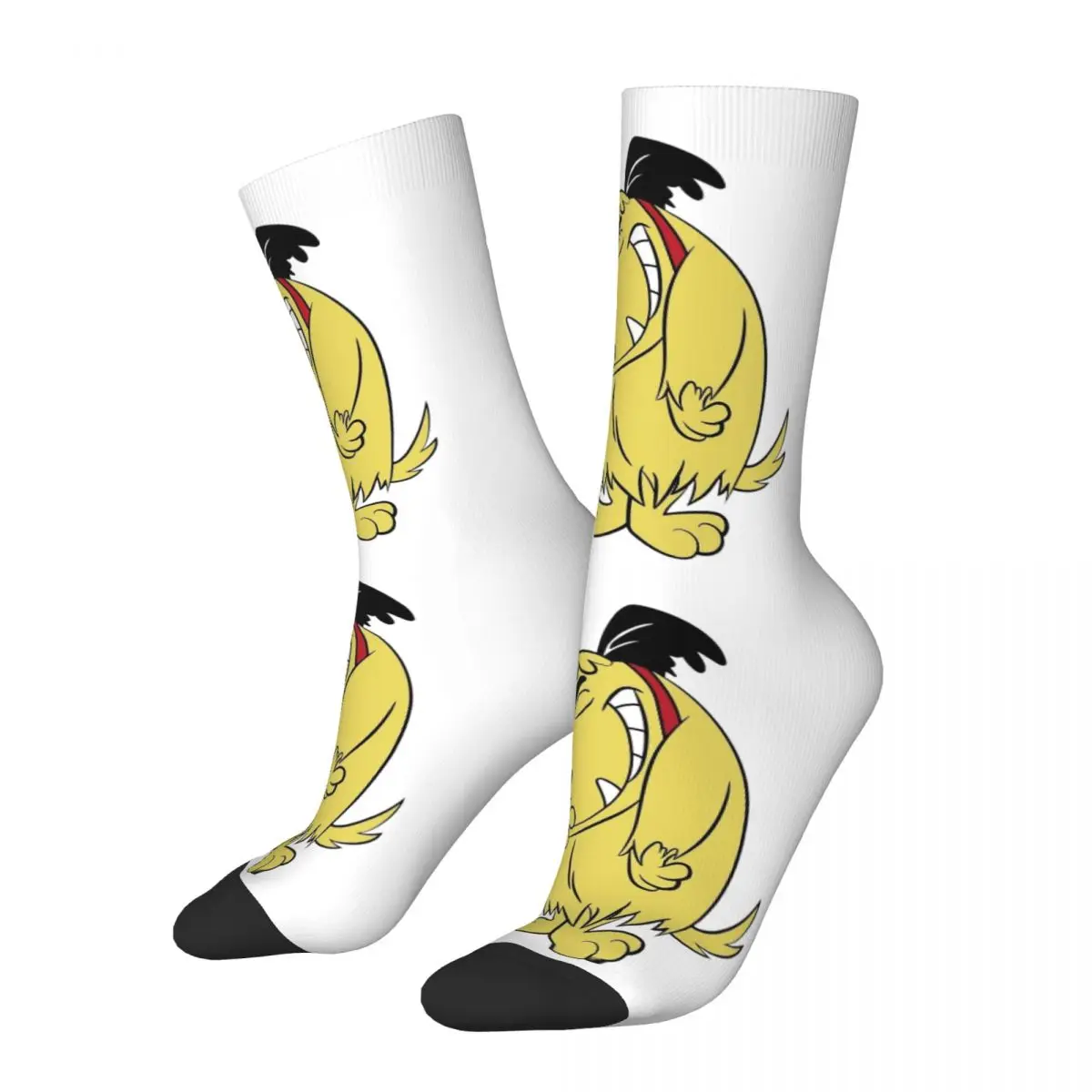 Cartoon Laughing Laugh Dog Muttley Unisex Winter Socks Outdoor Happy Socks Street Style Crazy Sock