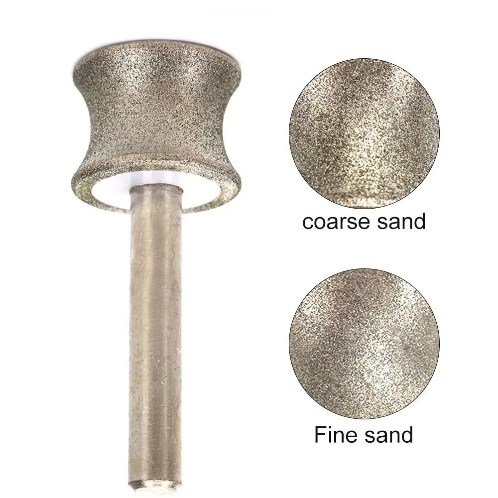 

Concave Shape Diamond Grinding Wheel 2-8mm Size Shank Diameter 3mm Rotary Grinding Tool Polishing Wheel Jade Polishing