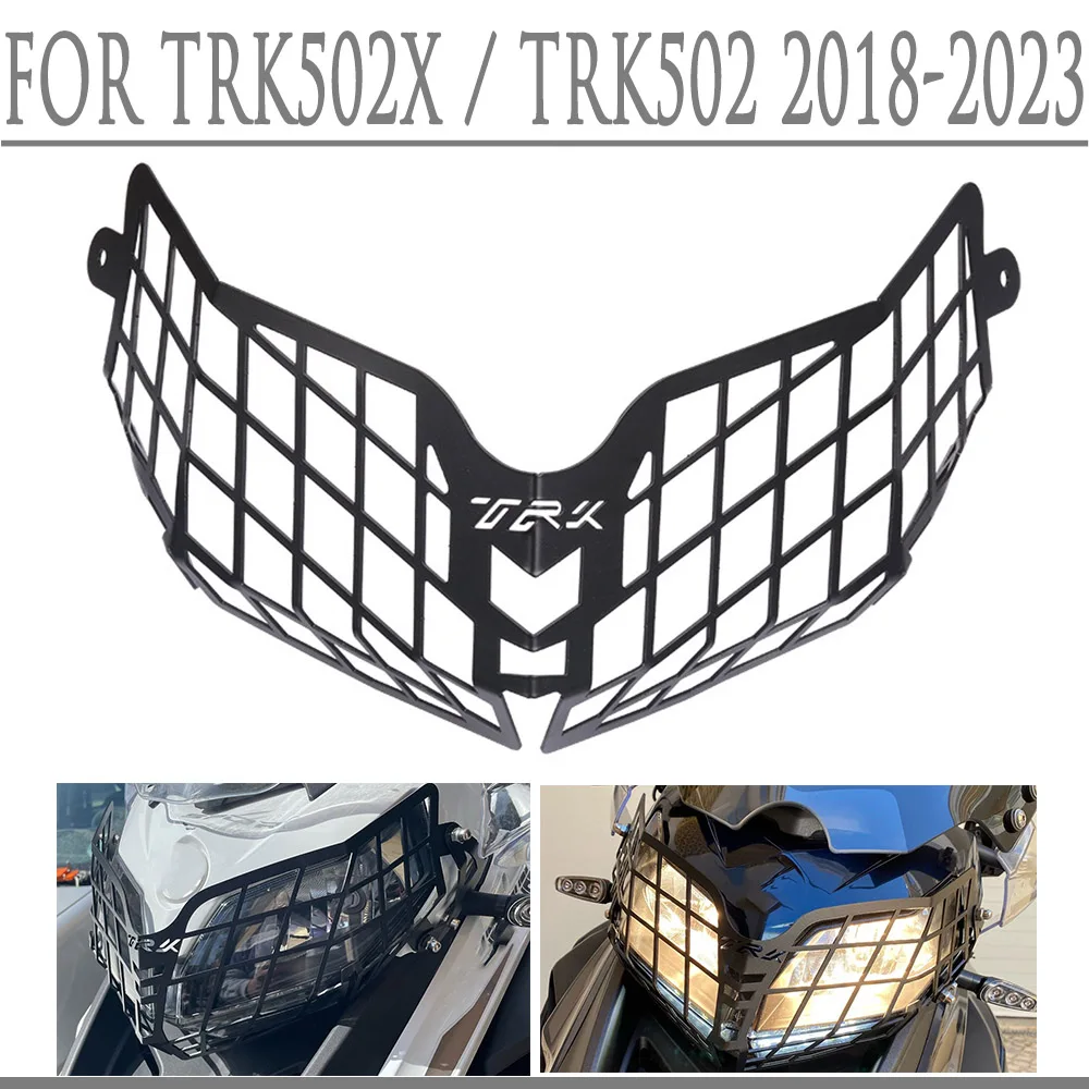 2023 For Bennlli TRK 502 X TRK502X TRK502 2022 2021 2020 2018 2019 Motorcycle Headlight Head Light Guard Protector Cover Grille