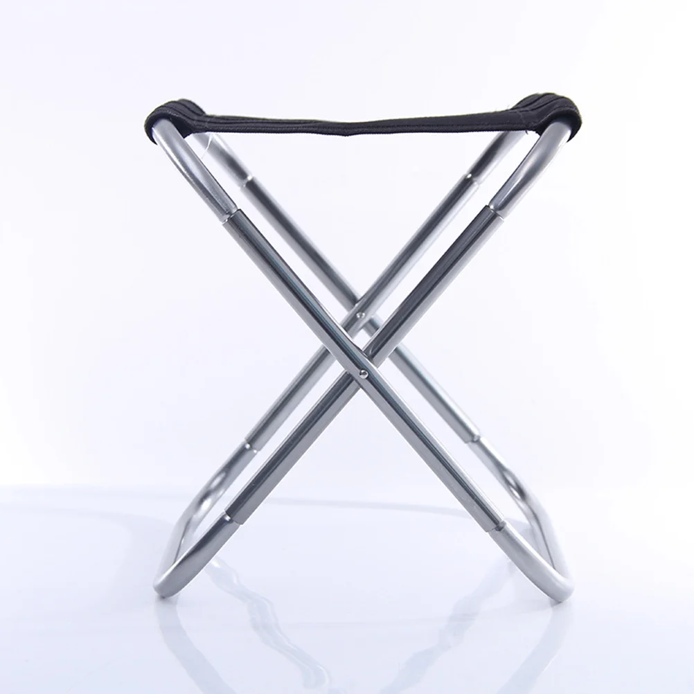 

Outdoor Folding Stool Heavy Duty Canvas Seat Aluminum Alloy Frame Portable Camping Chair For Fishing Bbq Picnic Travel