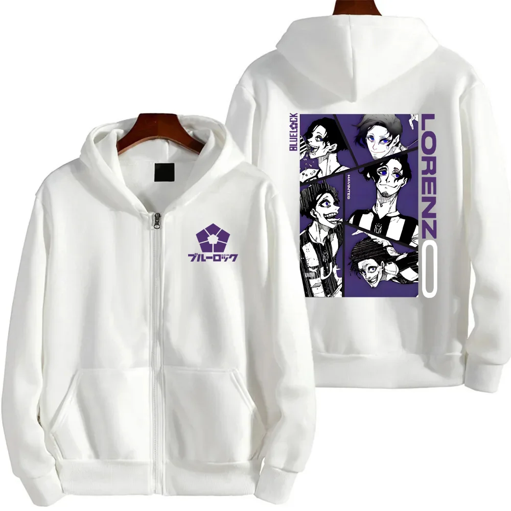 

Blue Lock Don Lorenzo Men Zipper Hoodie Spring Autumn Women Sweatshirt 2025 New Cartoon Japan Anime Couple Jackets Coat