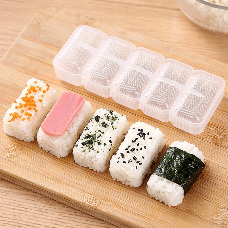 Rice Ball Mold Sushi Mold Sushi Mold Rice Ball Non-stick Pressure Storage Box Lunch Box Bento Tool DIY Kitchen