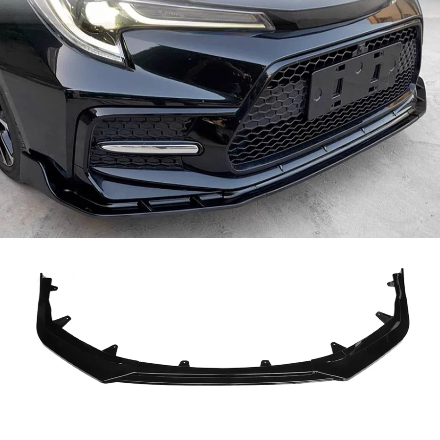 

Front Bumper Splitter Lip Spoiler Splitter Deflector Lips Cover Trim Body Kit For Toyota Corolla SE XSE Sports Model 2021-2023