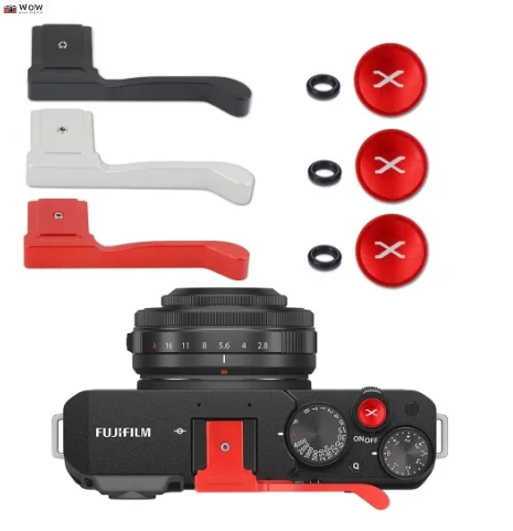 Metal Thumbs Up Grip Thumbs Up Grip Hand Grip + Shutter Release Button for camera for Fuji Fujifilm X-E4 XE4