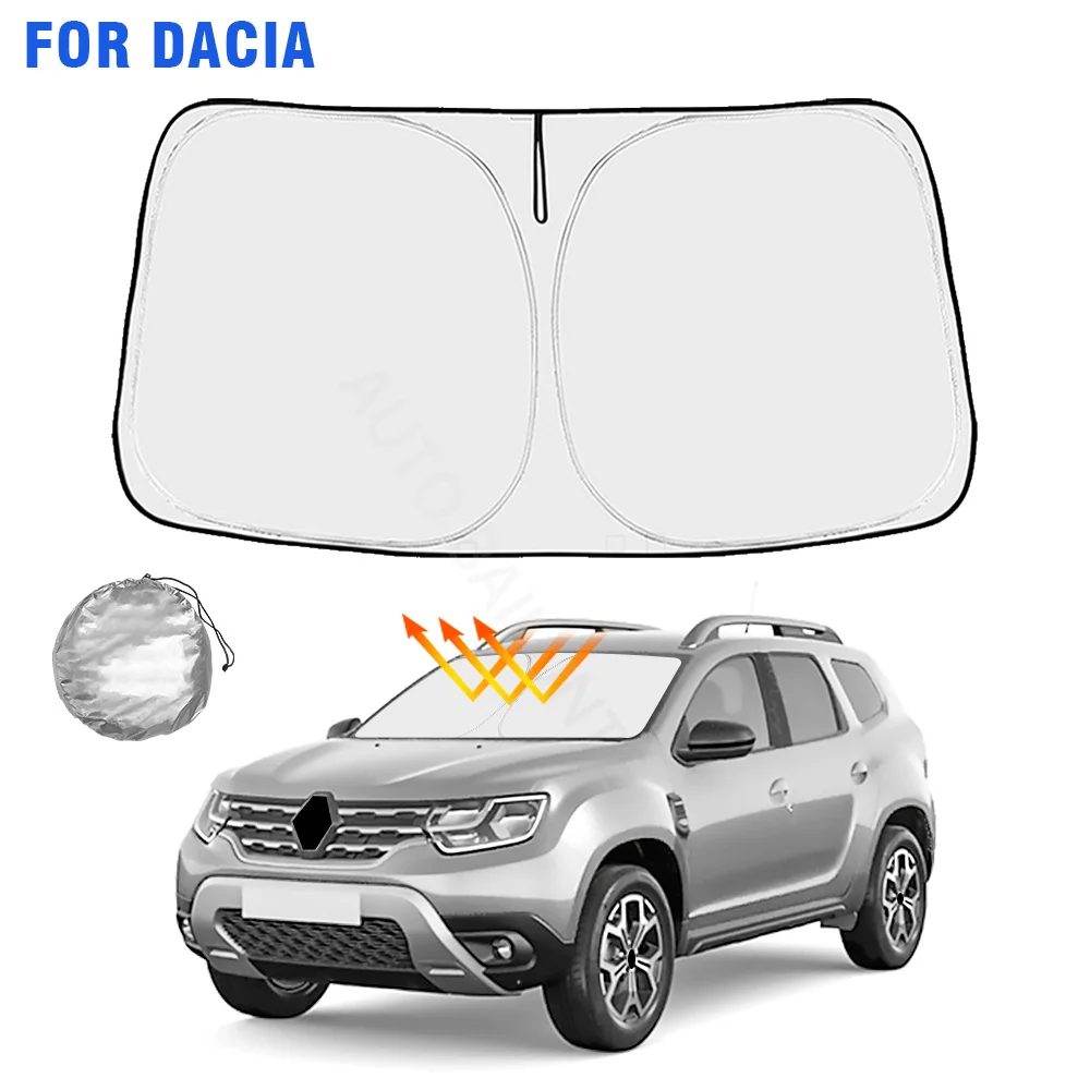 Per Dacia Duster 2012-2021 2022 2023 2024 parabrezza Auto parasole anteriore lunotto posteriore