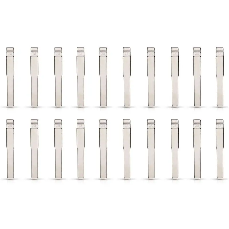 20Pcs Metal Uncut Flip KD Remote Car Key Blade HU101 No.38 KD Key Blade For Ford Fusion Focus Mondeo Land Rover Jaguar