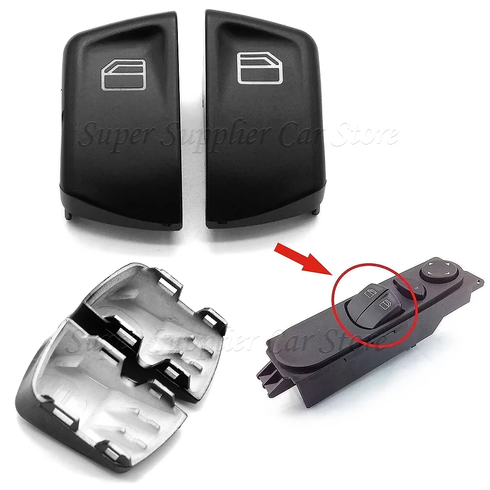 NEW A Pair of Car Window Switch Button Covers Replacement For Mercedes Vito Viano W639 Sprinter II 906 2003‑2013 807624374022