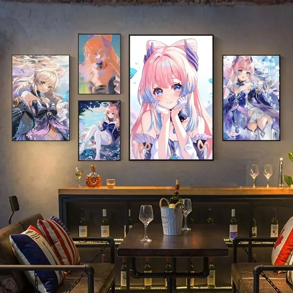 جينشين تأثير حسابات لعبة Sangonomiya Kokomi قماش الفن جدارية الديكور لعبة غرفة الديكور غرفة ديكور الجمالية #2