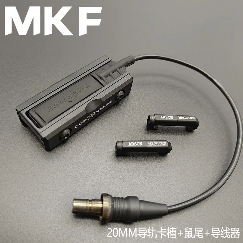 

Airsoft Surefir M300 M600 Flashlight Pocket Panel Switch Card Slot Tactical CNC Scout Light Weapon Accessory Fit MLOK 20MM Rail