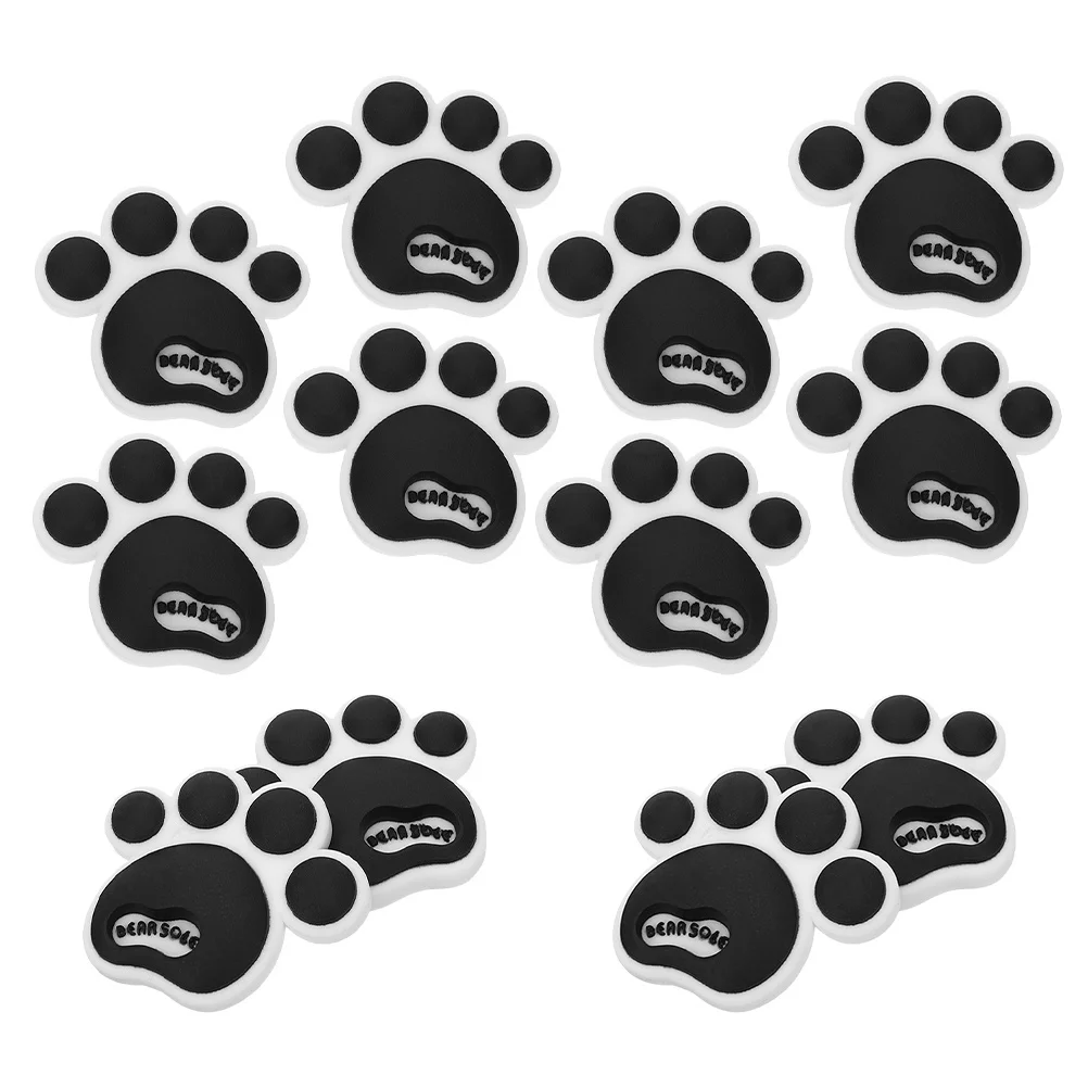 

12Pcs Silicone Car Door Anti-Collision Stickers Cute Paw Design Car Body Protector Edge Guards Anti-Scratch Decoration
